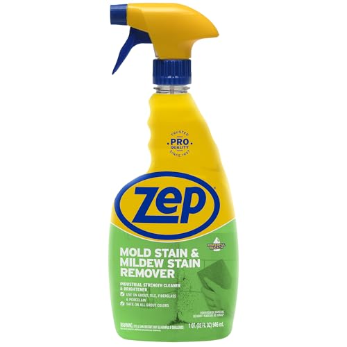 Zep Mold Stain and Mildew Stain Remover - 32 oz (Pack of 12)