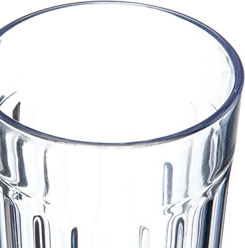 Carlisle FoodService Products Bistro Tumbler Plastic Tumbler for Restaurants, Catering, Kitchens, Plastic, 8.4 Ounces, Clear, (Pack of 72) - style: 8 oz (Case of 72)