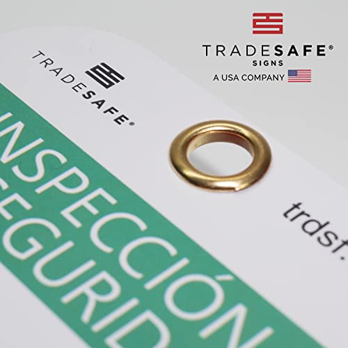 TRADESAFE Spanish Inspection Tags, Inspección de Seguridad, 30 Safety Tags - style: Spanish Inspection Tag