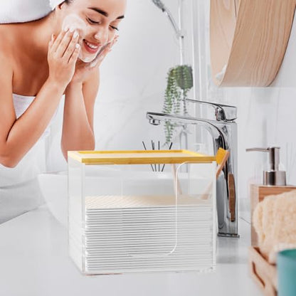 VITVITI Disposable Face Towel Holder for Clean Skin Club, Acrylic Box Clear - color: Clear 1