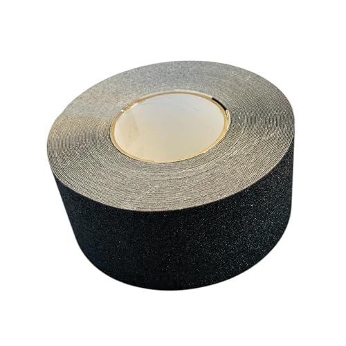 NST-20 Black Non-Skid Tape - Safety Way 60 Grit Anti Slip Traction Tape No Slip, 32 mil - 3” x 60' Pack of 1 ROLL - color: BLACK, size: 3" x 60'