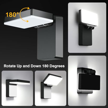 40W Modern Outdoor Wall Light, 360° Rotatable Neighbor-Friendly - size: 40W-5000K-1Pack