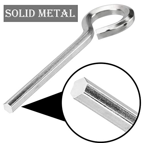 PAGOW 10 Pack 5/32" Standard Hex Dogging Key with Full Loop, Allen Wrench Door Key for Christmas Festival Party Decoration Hurricane Protection Push Bar Panic Exit Devices(0.84" x 2.78") - style: 10 Pack 5/32 inch