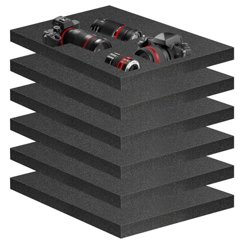 Eunice 6 Pcs 16" x 12" x 1.5" Foam Inserts, Padding - size: 6PCS-16*12*1.5 Inches