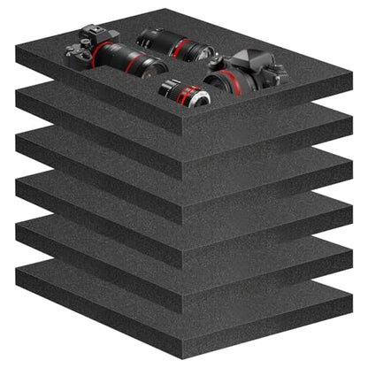 Eunice 6 Pcs 16" x 12" x 1.5" Foam Inserts, Padding - size: 6PCS-16*12*1.5 Inches
