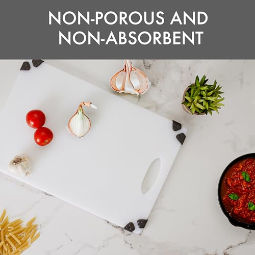 Dexas Non-Slip Cutting Board 18"x 12" with Wraparound Grips, NSF Certified - size: 18"L x 12"W