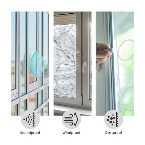 White D-Shape Weather Stripping 20Ft (Fits 0.4–0.5in Gaps) - color: White, size: 0.59" Thick x 20 Ft