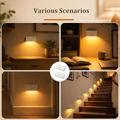 Keyhole Light 2 Pack, Wireless Motion Sensor Door Light with PIR