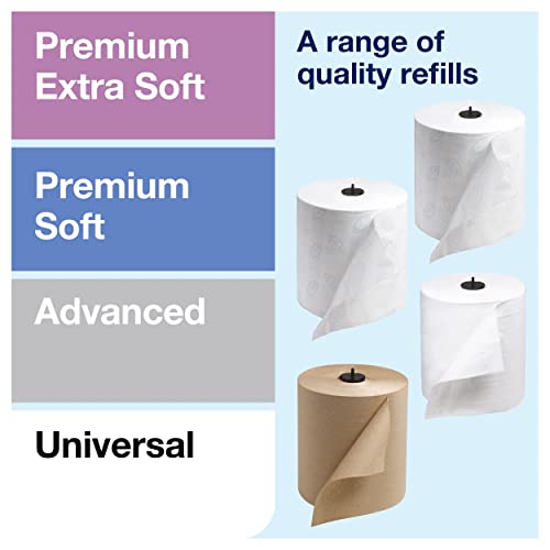 Tork Matic Paper Towel Dispenser, White, H1, One-at-a-Time Dispensing, Elevation Range, 5510202 - style: Dispenser - White