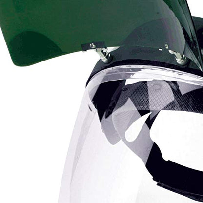 Sellstrom DP4 Anti-Fog Clear Tint Face Shield & Flip-Up IR Visor ANSI Z87.1 - style: Shade 5 Infrared Visor