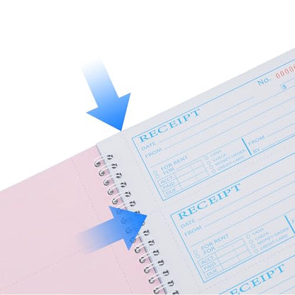 2Pcs,Money Rent Receipt Book,7.9x11.22 Inches,Receipt Book with Carbon Copies,3 Part Carbonless,Cash Receipt Book,100 Sets per Book - size: 7.9x11.22 inches, style: 2Pcs-3Part