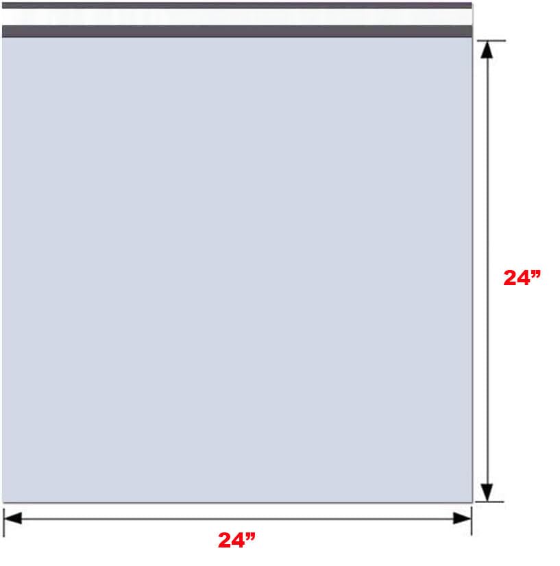 iMBAPrice 24x24 Inch White Poly Mailers 200 Pack (#8), Extra Large Self-Seal Shipping Bags, Tear-Resistant Mailing Envelopes for Clothing, Bedding & Small Business Packaging - color: White, size: 24" X 24"