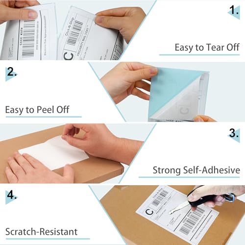 LLIKED 4" x 6" Direct Thermal Labels 1000 Shipping Labels Commercial Grade - size: 1000 Labels