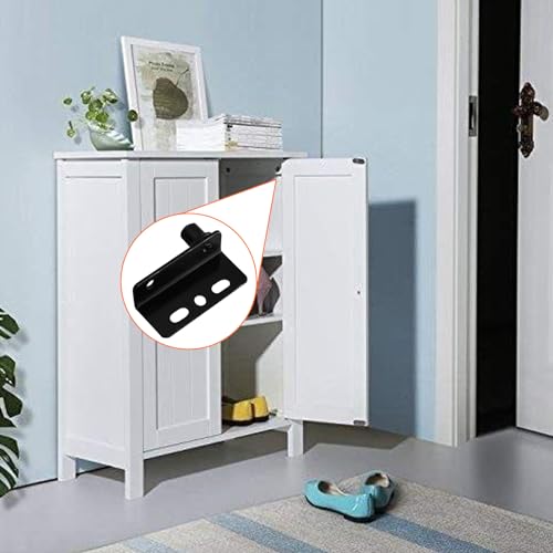 Door Pivot Hinges with Bushing for 8mm Hole, Black - color: Black