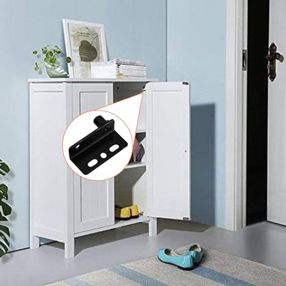 Door Pivot Hinges with Bushing for 8mm Hole, Black - color: Black