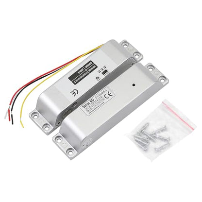 Electric Drop Bolt Lock DC 12V Fail Safe NC Mode Electronic Door Lock for Access Control Security System with Time Delay