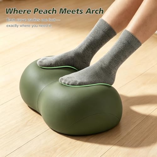 Foot Rest Under Desk, Ergonomic Memory Foam Under Desk Footrest - color: Soft Sage