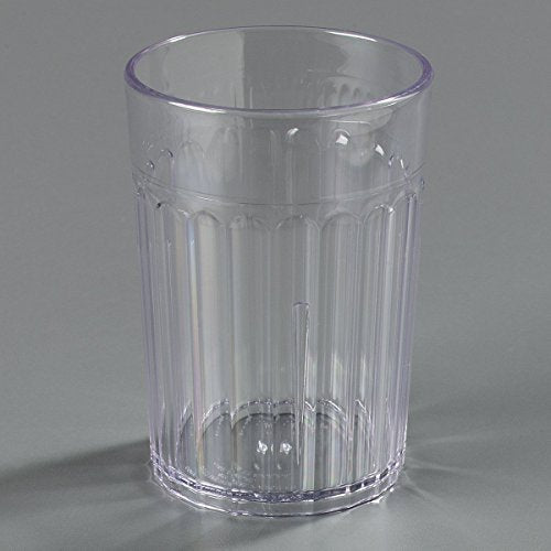 Carlisle FoodService Products Bistro Tumbler Plastic Tumbler for Restaurants, Catering, Kitchens, Plastic, 8.4 Ounces, Clear, (Pack of 72) - style: 8 oz (Case of 72)