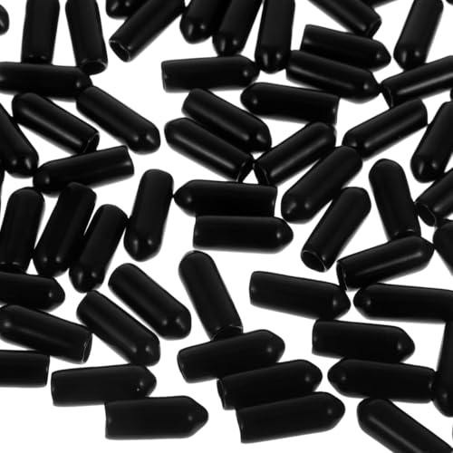 Angoily 300Pcs Pegboard Hook Tips 0.66 Inch Rubber End Caps for Pegboard Hooks Protective Prong Covers for Tool Organizer Accessories Easy Install Vinyl Hook End Caps for Garage and Store Display