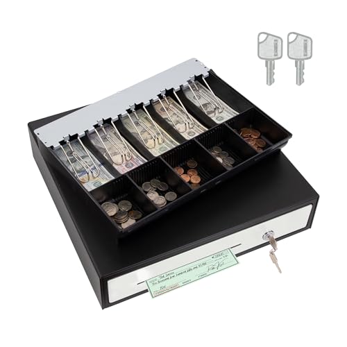 SAM4s 16" "Stainless Steel" Front Heavy Duty Black POS Cash Drawer with 5Bill/5Coin - size: 01. POS