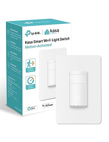 Kasa Smart Wi-Fi Motion Sensor Switch KS200M, Single Pole - size: 1-Pack, style: Motion Sensor