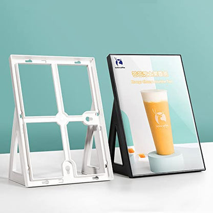 ABS Plastic Sign Holder L Shape (White A5 148×210mm/5.83×8.27inches)