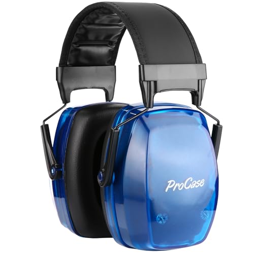 ProCase SNR33dB Noise Reduction Ear Muffs, Adult Hearing Protection - color: Crystalnavy