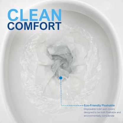 MED PRIDE Disposable Toilet Seat Covers,Flushable,Septic Safe,250 Count