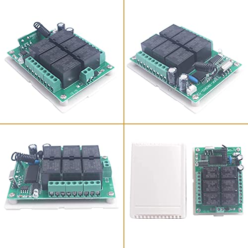 12V 6 Channel Wireless Remote Control Switch 433MHz Relay Switch