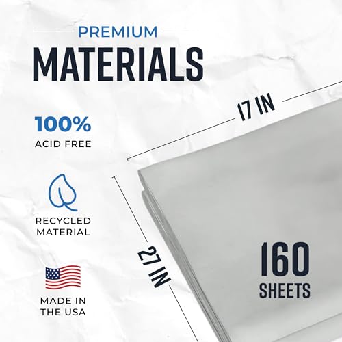 Bryco Goods Newsprint Packing Paper Sheets for Moving - 5lb - 160 Sheets of Newspaper Paper - Must Have in Your Moving Supplies - 27" x 17" - Made in USA - size: 160 Sheets (27" x 17")