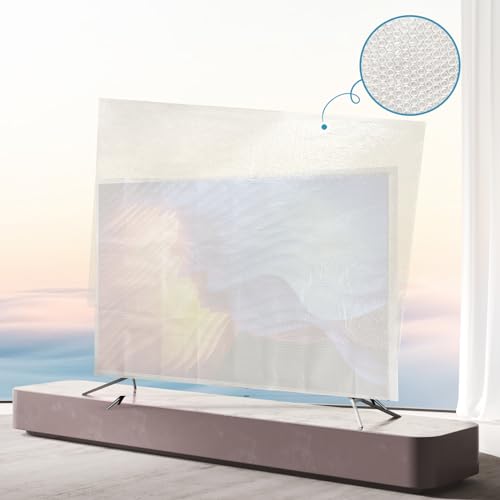Foam Flat Screen TV Cover and Bubble TV Protective Cover, Fits Up to 65" TV