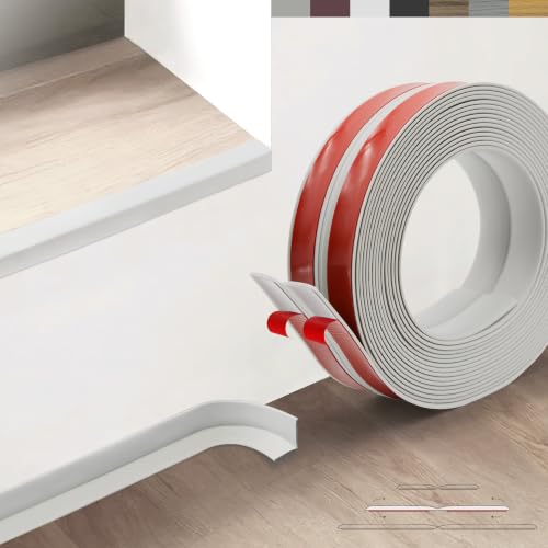 Flexible Wall Corner Protector, Peel and Stick Corner Trim Molding - color: Matte White, size: 2.4 in x 20ft