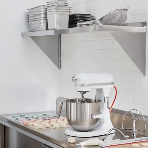 KitchenAid NSF Certified Commercial Series 8-Qt Bowl Lift Stand Mixer - KSM8990 - color: White, style: No Bowl Guard