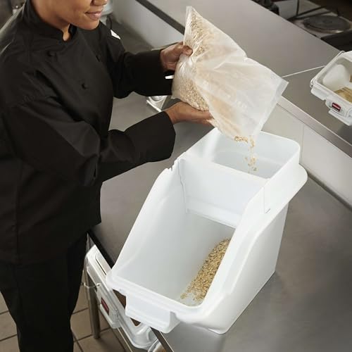 Rubbermaid Commercial Products ProSave Ingredient Bin, 100 Cup, White