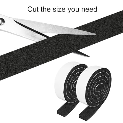 2 Rolls 1/2 Inch W 1/4 T Weather Stripping Air Conditioner Open Cell Foam Seal Tape, Window Insulation High Resilience Seal Strip for Doors Window,Total 32FT - size: 1/2IN*1/4IN*32FT