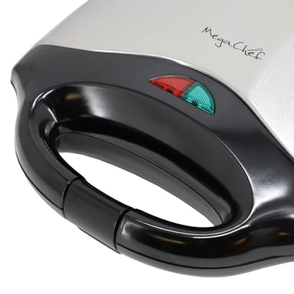 MegaChef Electric Non-Stick Aluminum Panini Press Sandwich Maker Grill, Compact Design, Panini Maker, Sandwich Grill, Countertop Grill Griddle (Grill Plate) - color: Grill Plate