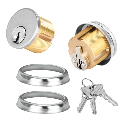 Commercial Mortise Lock Cylinder, Silver - color: Silver