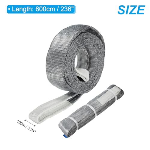 PATIKIL Lifting Slings Straps Polyester 19ft Heavy Slings 8818lbs,Grey - color: Grey, size: 19ft 8818lbs