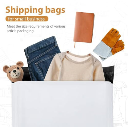 Metronic Poly Mailers 19x24 1000PC Shipping Bags for Clothes Small Business - color: White, size: 19x24 1000PC