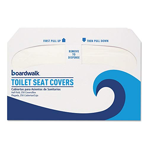 Boardwalk K5000 Premium Half-Fold Toilet Seat Covers, 250 Covers per Sleeve (Case of 20 Sleeves)
