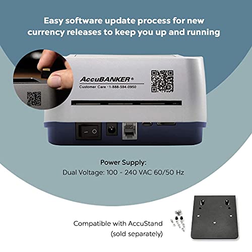 AccuBANKER D470 Quadscan Counterfeit Detector, 7 Point - style: Base Unit