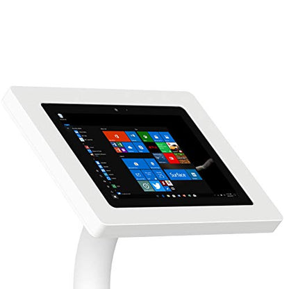 VidaMount White Enclosure and Floor Stand [Bundle] Compatible with Surface Go, Go 2, Go 3 & Go 4 - color: White, size: Surface Go, Go 2, Go 3 & Go 4