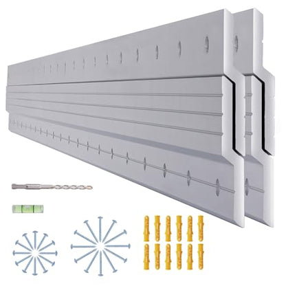 AENTGIU 41-inch French Cleat Hanger Heavy Duty 500 Lbs, 2-Pairs, Aluminum - size: 41 inch, 2 Pair(4 Pcs)