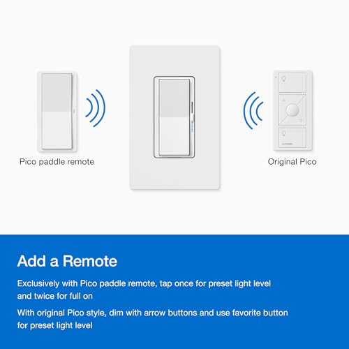 Lutron Caseta Diva Smart Dimmer Switch (Smart Hub Required), No Neutral Req - color: Black, size: 1 Pack, style: Diva Smart Dimmer