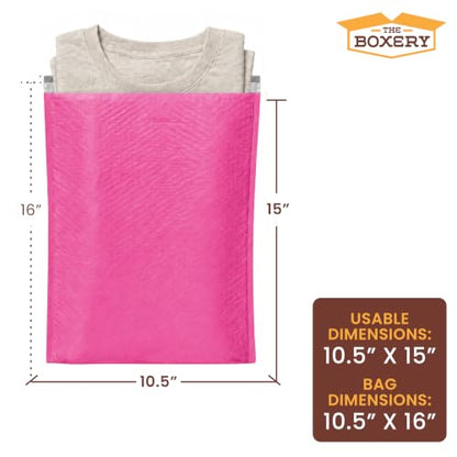 The Boxery Poly Bubble Mailers, Self-Seal (Pink, 10.5'' x 16'' - (50PC)) - color: Pink, size: 10.5'' x 16'' - (50PC)