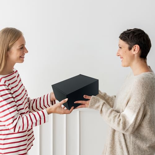 24 Pack 9x7x4 inches Black Shipping Boxes, Corrugated Cardboard Mailers - size: 9x7x4 Inches