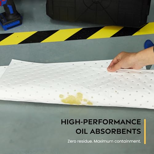 (20 Boxes x 100 Pads) Oil Absorbent Pads 15" x 20" - Heavy Weight - color: 100 Pads - Heavyweight, size: Pallet