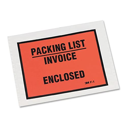 3M Full Print Packing List Envelope F1, 4-1/2 in x 5-1/2 in (Box of 1000)