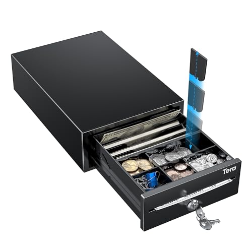 Tera Cash Register Drawer 8 Inch: 4 Bill 6 Coin Media Slot for POS, 208 - size: 8" 4 Bill 6 Coin