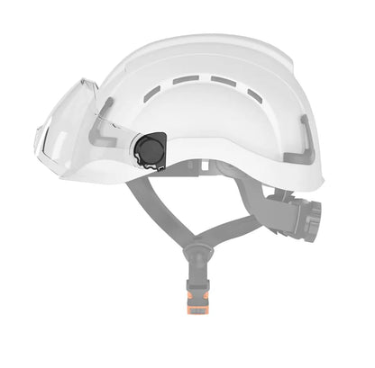 Defender Safety H2 Visor | ANSI Z87+ for H2 Safety Helmet | Fits Prescription Glasses | Tool-Free | Clear & Tinted Options - color: Clear